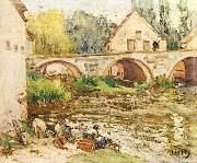 Alfred Sisley Die Wascherinnen von Moret France oil painting artist
